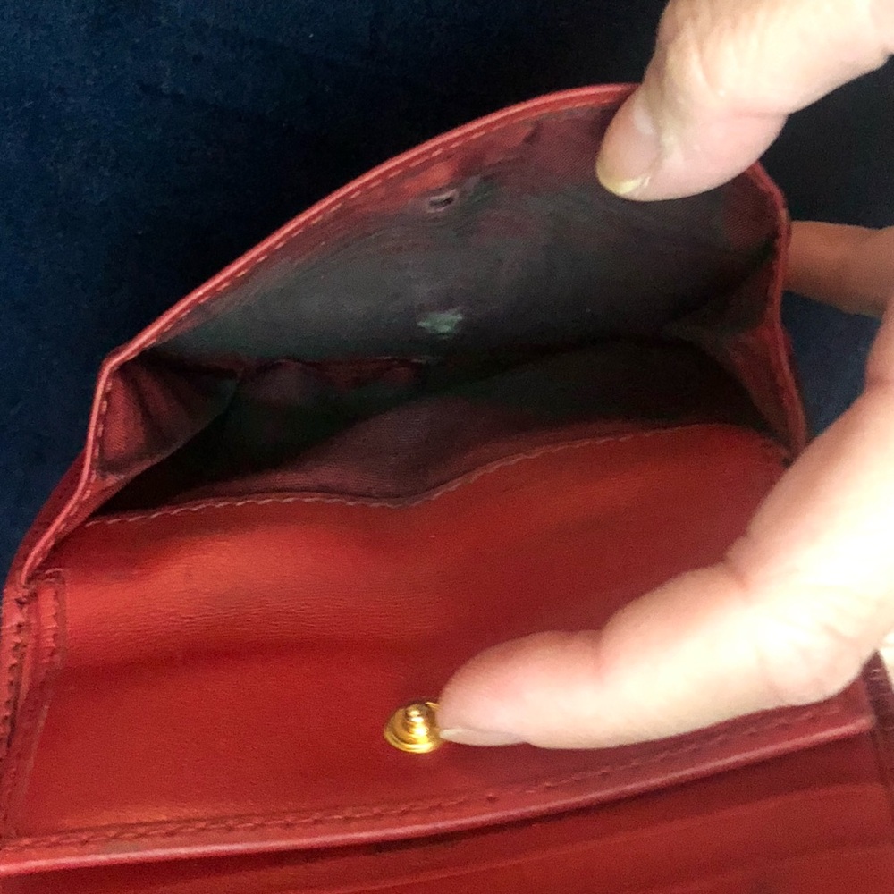 Prada Vitello Move Red Small Leather Wallet - Picture 11 of 12